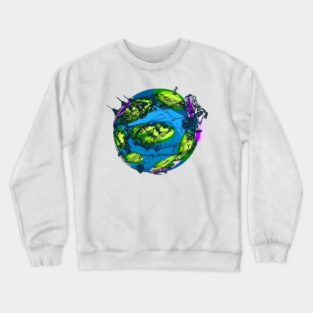 Astral Spaces Planet | Astral Travel Experience Crewneck Sweatshirt by Hariessy_Studio